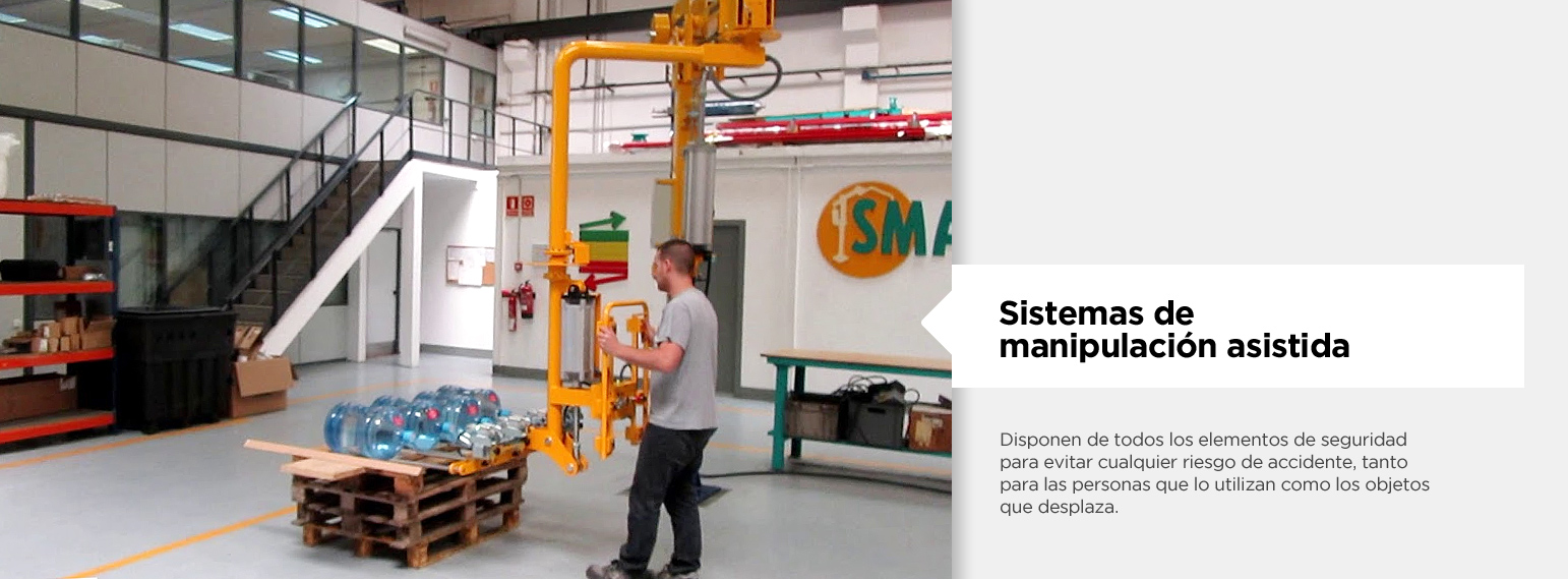 Manipuladores neumáticos ingrávidos para aplicaciones industriales | SMA, Sistemas de Manipulación Asistida, S.L.